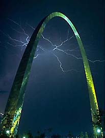 Lightning, Gateway Arch